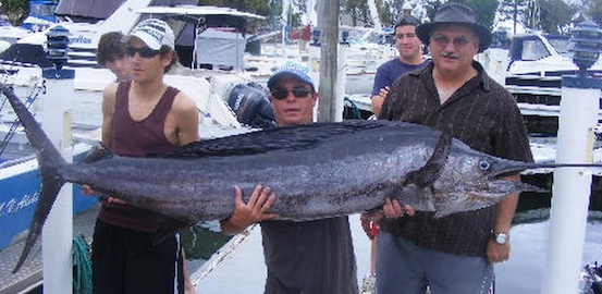 Sailfish caught on True Blue Fishing Charters